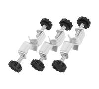 BESTOYARD 3pcs Iron Bosshead Clamp Holder Set for Lab Stand with Dual Screw Structure Heavy Duty Adjustable Lab Rod Clamp Precision Design for Flexible Spatial Arrangement