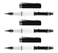 BESTOYARD 3Pcs Sumi Calligraphy Pen Flexible Nylon Brush Tip Piston Filling System Refillable for Office Writing and School Sketching