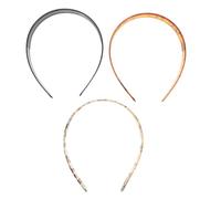 BESTOYARD 3pcs Womens Headbands Wide Hair Band with Short Teeth, Smooth PC Material Prevents Slipping, Retro Style Hair Accessories for Office and Date Nights
