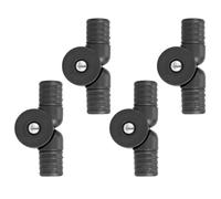 BESTOYARD 4pcs Adjustable Heavy Duty Plastic Tube Adapters for Lounge and Reclining Chairs, Foldable Joint with Enhanced Stability and Sl esign, Portable Outdoor Patio Replacement Parts