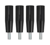 BESTOYARD 4pcs Bakelite Revolving Handles Threaded Crank Handle Grip with High Mechanical Strength and High Temperature Resistance for Woodworking and Packaging Equipment
