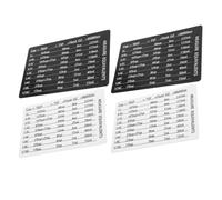BESTOYARD 4pcs Magnetic Kitchen Measurement Conversion Chart for Baking with Smooth Edge and Pvc Rubber Magnet Backing, Refrigerator Accessory for Cooking Accuracy