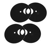BESTOYARD 4pcs Replacement Sandpaper Pads for Dog Nail Trim and Cat Claw Care, Portable Black Scratch Board Sheets with Adhesive Backing, Easy to Replace, Size 27.5x27.5cm, for Traveling