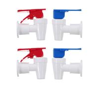 BESTOYARD 4pcs Universal Water Dispenser Tap Replacement with Smooth Water Flow Pp Material Blue and Red Faucet Nozzles for Home and Family Use