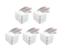 BESTOYARD 5 Sets White Pulling Cake with Pockets Cake Props for Birthday Party and Graduation for Pulling and Surprise Decorations
