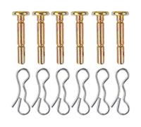BESTOYARD 6 Sets Replacement Shear and Cotter Pins Set for Snow Blower and Snow , Stainless Material, Lightweight and Convenient to Carry, Protects Gear Box Efficiently