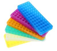 BESTOYARD 6pcs Color-coded Test Tube Holder Rack with Thickened Base Wear-resistant Sampling Tube Storage Organizer Versatile Lab Use Multiple Colors
