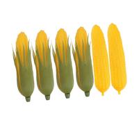 BESTOYARD 6Pcs Realistic Fake Corn Models Decorative Simulated Corn Cobs for Kitchen Photography Teaching Props
