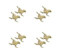 BESTOYARD 8 Pcs Brass Sea Lion Figurine with Aged Patina for Desktop Decor | Golden Retro Finish, Space Saving Ornament, Chinese Tea PET Setup, DIY Craft Project, Marine Life Lovers