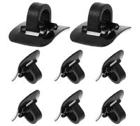 BESTOYARD 8 Sets Bike Hose Guide Derailleur Cable Clip Bicycle Cable Clamp Black Plastic Lightweight for Bicycles