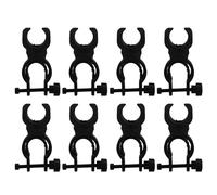 BESTOYARD 8pcs Walking Cane Holder Clip for Wheelchair and Walking Canes, Elastic Non-Toxic Plastic Mobility Scooter Accessory for Older Adults Daily Use