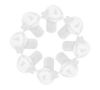 BESTOYARD 8pcs White Plastic Wire Grid Connectors for Modular Shelving, Wear-resistant and Sturdy Cabinet Connector Clips, for Storage Shelves and Closet Organisation