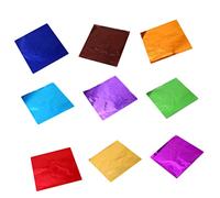 BESTOYARD 900pcs Chocolate Foil Colored Paper Multicolor Wrappers Caramel Chocolate Wrapping Paper Yellow Thick Wraps Candy Making Supplies Aluminum Foil Packaging Packing