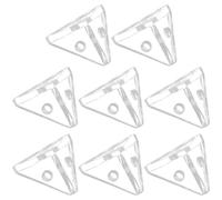 BESTOYARD Acrylic Corner Brackets Easy to Replace Right Angle Connectors 8pcs with Pre-Hole Screw Design and Not Easy to Break for Acrylic Display Boxes and Glass Jewelry Boxes for