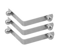 BESTOYARD Adjustable Cane Holder for Walker 3pcs V Shape Stainless Steel Spring Clips with Shrapnel for Crutch Mobility Support Daily Use