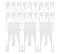 BESTOYARD Adjustable Plastic Curtain Hooks Solid Weight Bearing 24pcs Snake-Shaped with Thickened Structure and Neat Drape Display for Curtain Tape and Rods Suitable for Bay Windows