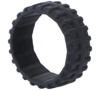 BESTOYARD Black Silicone Finger Ring for Men, Heat Resistant and Non-conductive round Band, Comfortable Sports and Outdoor Ring Suitable for Medical and Nursing Staff
