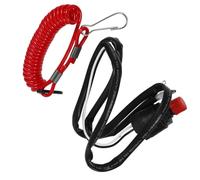 BESTOYARD Boat Engine Kill Switch with Emergency Cord and Starter Button, Plastic Material, Secure Connection and Easy Installation for Safe Boating and Outboard Motor Control