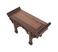 BESTOYARD Bonsai Wooden Rack Pedestal for Displaying Potted Plants Red Wood Teapot Holder Stand Solid Base Traditional Japanese Style Plant Display Table for Home Decor