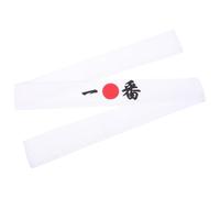 BESTOYARD Breathable White Cotton Headband Japanese Style Wide to Keep Hair from Face, Decorative for Karate and Cooking Chef Accessory Suitable for Exercises and Kitchen Use
