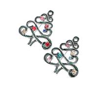 BESTOYARD Brooch Comfortable Theme Design Christmas Material with Classic, 2pcs Pins and Alloy to Not Easy to Break Xmas Accessories Bag Sweater Wear Everyday