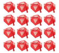 BESTOYARD Candy, Chinese and Traditional Wedding with 20pcs Tassels Boxes Style Paper Polyester Material, Elegant Hollow-out Pattern Design Snack Packaging Party