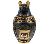 BESTOYARD Canopic Jar and Serviceable and Not Easy to Break Ancient Egyptian Style Resin Ornament with Retro Elegant Design for Home Décor and Tabletop Display for Home Décor Tabletop