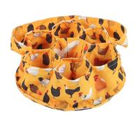 BESTOYARD Canvas Storage Bag with 7 Pouches Large Capacity Chicken Egg Collecting Basket Easy to Clean Cushion Protection for Poultry Eggs Farm and Garden Use for Housewives and Farmers