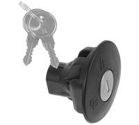 BESTOYARD Car Fuel Tank Cap with Lock and Key, High Hardness Plastic and Metal Construction, Reliable Automotive Gas Cap Replacement for Compatible Sedan Models, Secure Fuel Tank Cover