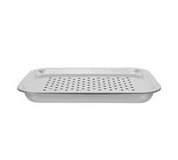 BESTOYARD Cat Water Drip Tray for Pets Stainless Steel Spill Proof Cat Fountain Tray with Mess-free Environment and Stable Placement Suitable for Home Use 31x21cm