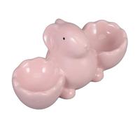 BESTOYARD Ceramic Bunny Egg Cup for Hard Boiled Eggs with Versatile Use for Home Breakfast and Easter Celebrations
