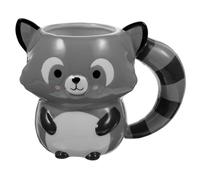 BESTOYARD Ceramic Mug Adorable Animal Raccoon Design Water Cup for Daily Use Coffee Tea Beverage Holder