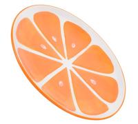 BESTOYARD Ceramic Serving Tray with Orange Fruit Design, Bright Surface and Easy to Clean, Elegant Decorative Food Plate for Family Gatherings and Parties