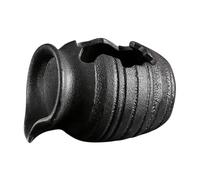 BESTOYARD Ceramic Waterfall Jar with Water Circulation for Aquarium and Backyard Landscaping, Rustic Black Ceramic Pot with Matte Finish, Suitable for Plants and Fish, Stylish Tabletop