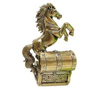 BESTOYARD Copper Horse Sculpture Statue for Home Setting and Indoor Tabletop, Resistant to Oxidation with Versatile Design, Feng Shui Symbolism Chinese Good Luck Ornament for Prosperity