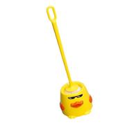 BESTOYARD Duck Toilet Brush, Cute Duck-themed Toilet Bowl Brush with Long Handle, Soft Bristles and Plastic Stand for Bathroom Cleaning, Everyday Use, Boys and Girls and Adults Decor