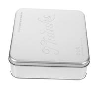 BESTOYARD Flower Pattern Tinplate Cookie Biscuit Candy Storage Box Christmas Sweet Packaging Jar Lid for Shops Schools Homes