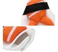 BESTOYARD Funny Orange Dog Costume Pet Cosplay Clothes Made of Polyester Wearable Design for Holiday Party and Festival Atmosphere