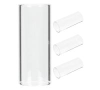 BESTOYARD Glass Guitar Slide Set Premium Musical Slide Accessory for Bass and String Instruments 4pcs Supporting Blues and Folk Performance, Minimizing Finger Fatigue for Beginners