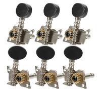 BESTOYARD Guitar Tuning Pegs 6pcs Steel Acoustic Classical Guitar Tuning Keys Fix Strings Black