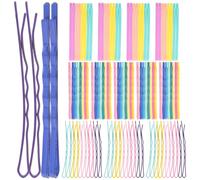 BESTOYARD Hair Clips Alloy Material with Firm Hold and Not Easy to Deform 140pcs Candy Color Bobby Pins Wavy Shape Hairpins for Women for Travel and-the-go Styling