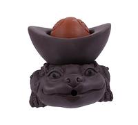 BESTOYARD Handmade Chinese Tea Pet Spraying Water Toad Ornament for Kungfu Tea Tray Violet Sand Pottery Zisha Craft Traditional Lover Gift Home Decor