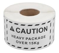 BESTOYARD Heavy Duty with High Adhesion and Easy Identification Shipping Caution Labels Stickers Roll, White Copper Plate Material 500 Self for Domestic Logistics and Package Handling