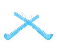 BESTOYARD Ice Skate Blade Covers for Protecting Skate Blades Adjustable Blue Crystal Pull Strap Made of Sturdy Plastic and Silicone
