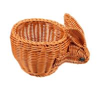 BESTOYARD Imitation Rabbit Basket Handwoven Creative Decorative Storage Organizer for Home Boys and Girls Desktop Gardener's Harvest Basket