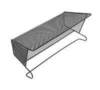 BESTOYARD Large Bedside Hanging Storage Basket Black Metal Organizer for Dormitory Bunk Beds 1-pack Sundries Storage Solution for Students