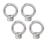 BESTOYARD Lifting Eye Nut and Carabiner Hooks Easy Installation 4pcs Stainless Steel M6 with Excellent Load Capacity Cables, Suitable for Supports for Plants and Canopies