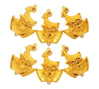 BESTOYARD Lightweight Plastic Pendants for Lunar New with Polished Surface 6pcs Mini Goat Hanging Ornaments for 2027 Year the Goat Easy to Hang for Living Room Plants and Window Areas