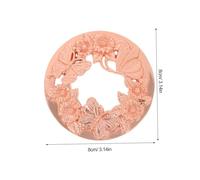 BESTOYARD Metal Aromatherapy Candle Cover Topper Heat Gathering Jar Shade Windproof Alloy Lid for Scented Candle Aromatherapy Gift with Retro Hollow Design