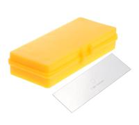 BESTOYARD Microscope Calibration Ruler with Glass, Easy Installation, Accurate Calibration, Includes Storage Box, Practical Microscope Accessory for Laboratory and Analysis